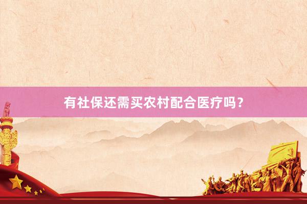 有社保还需买农村配合医疗吗？